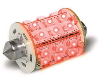 Ampoule navette 30 led rouge