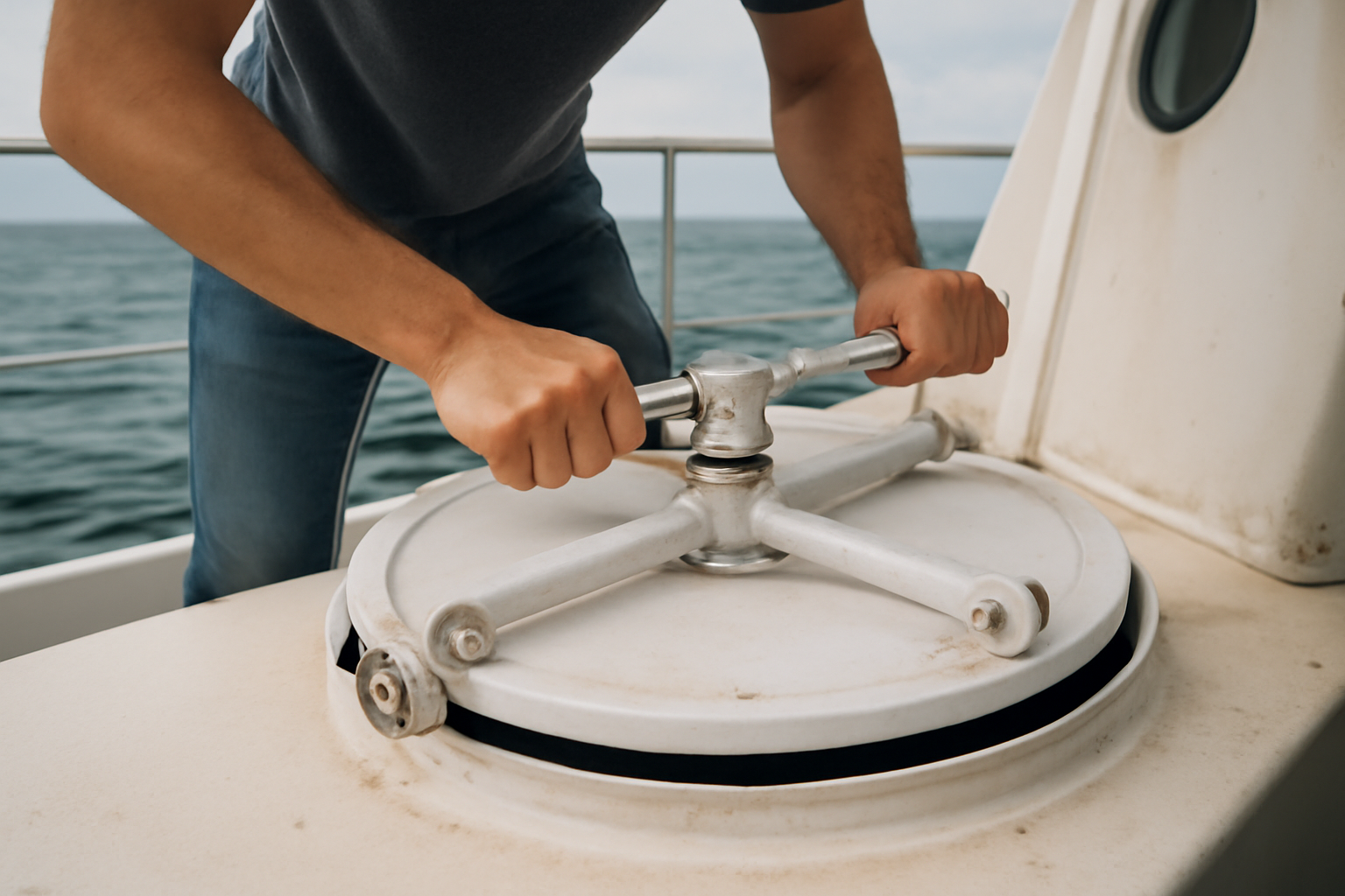 Comment fermer une écoutille de bateau ?