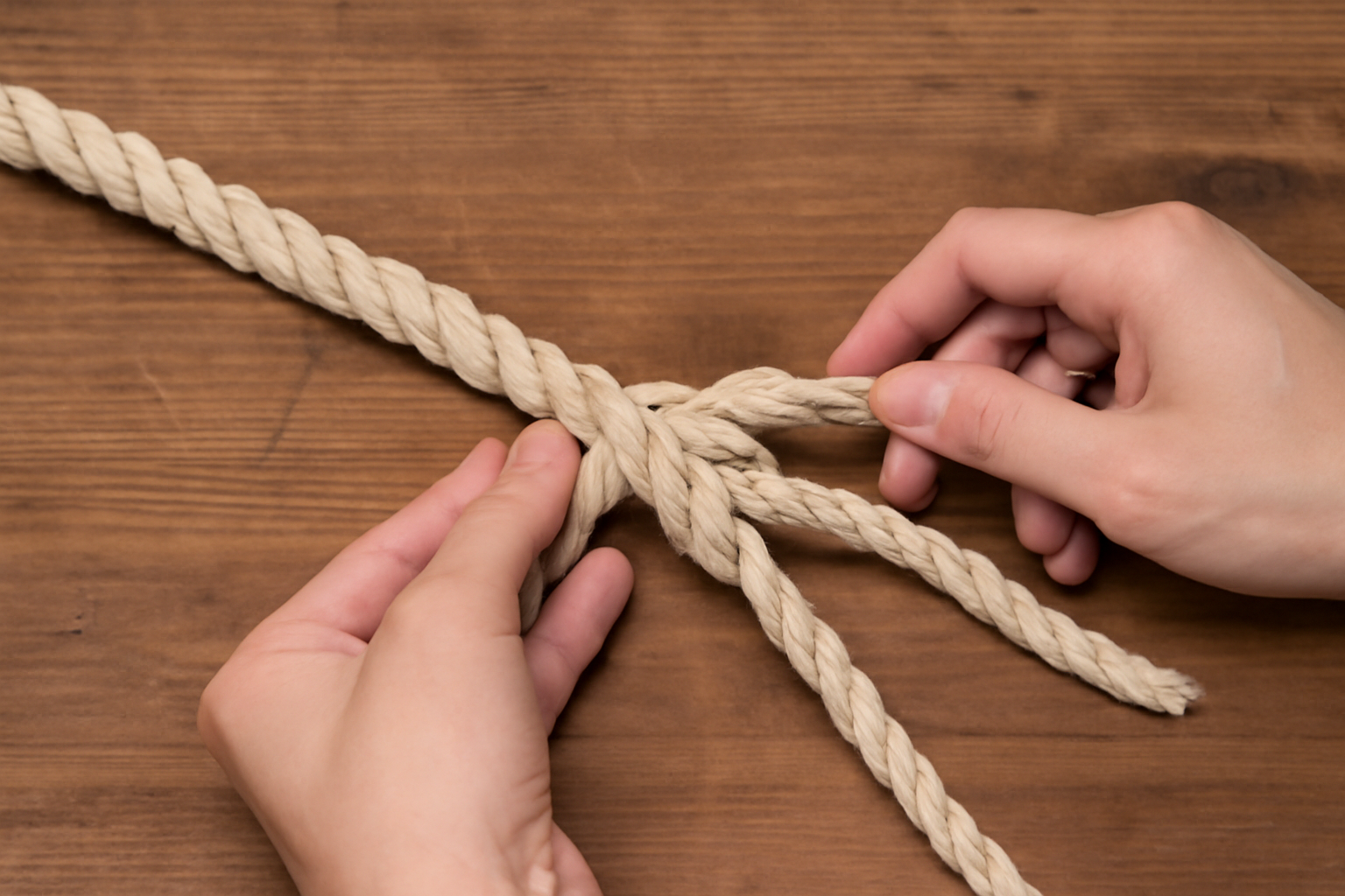 Comment réaliser une épissure sur cordage 3 torons : tutoriel