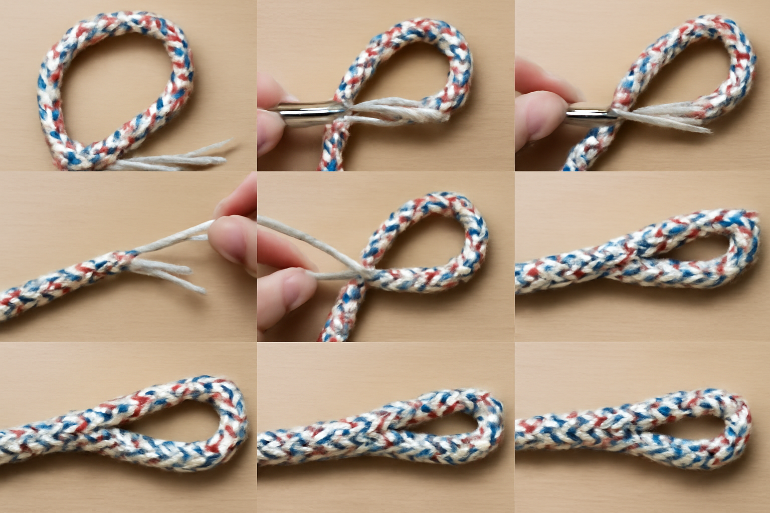 Épissure sur double tresse polyester : technique pas à pas