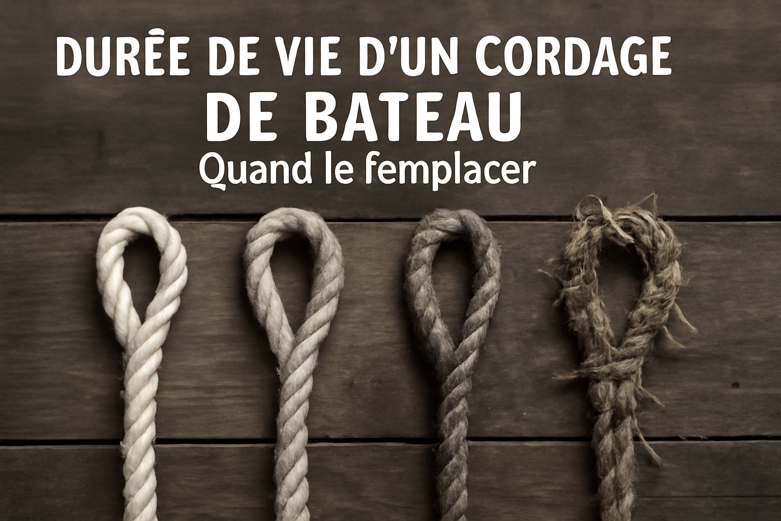 Durée de vie d&rsquo;un cordage de bateau et quand le remplacer