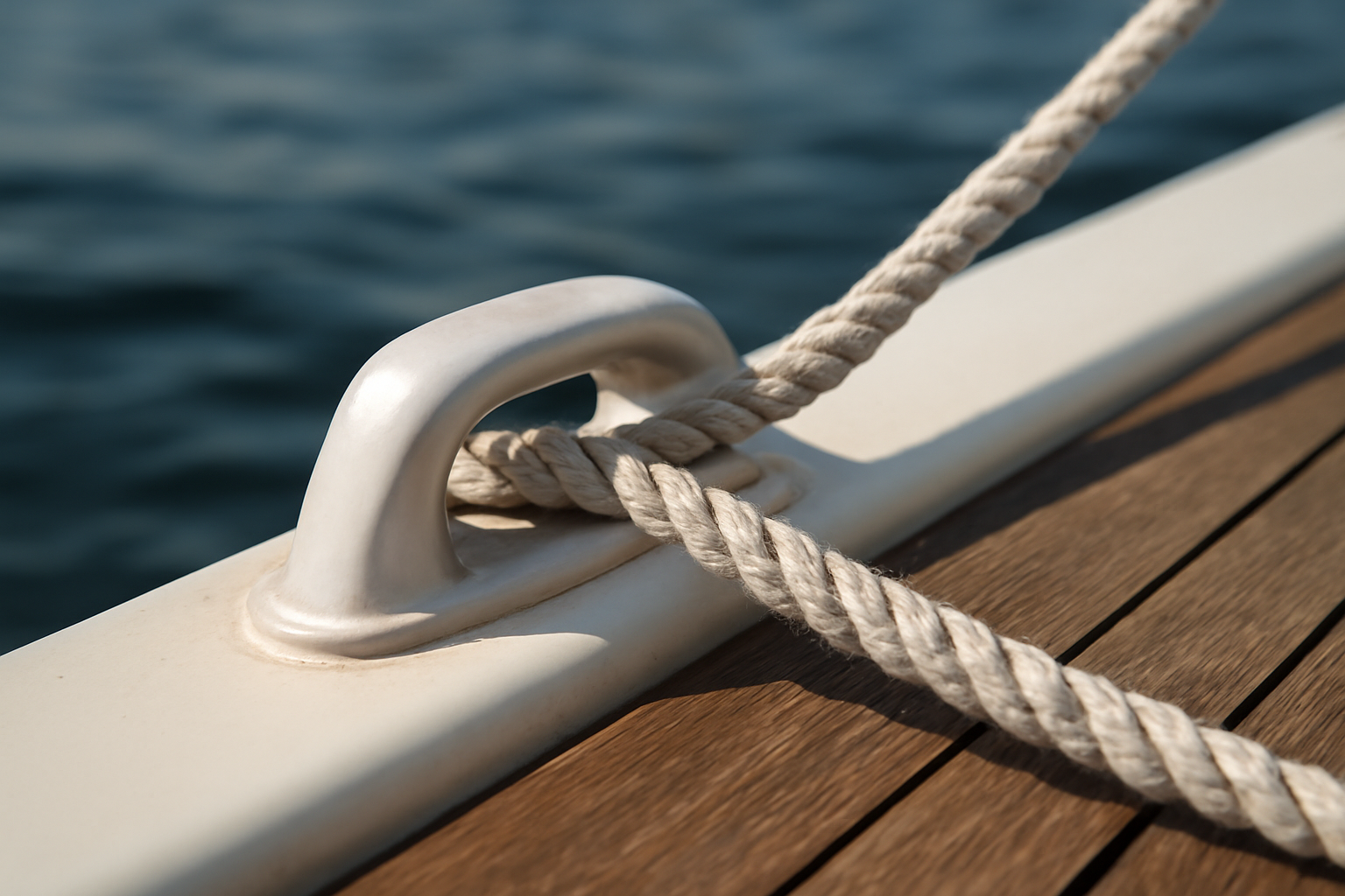 Chaumard et cordage : guider l&rsquo;amarre sur le pont