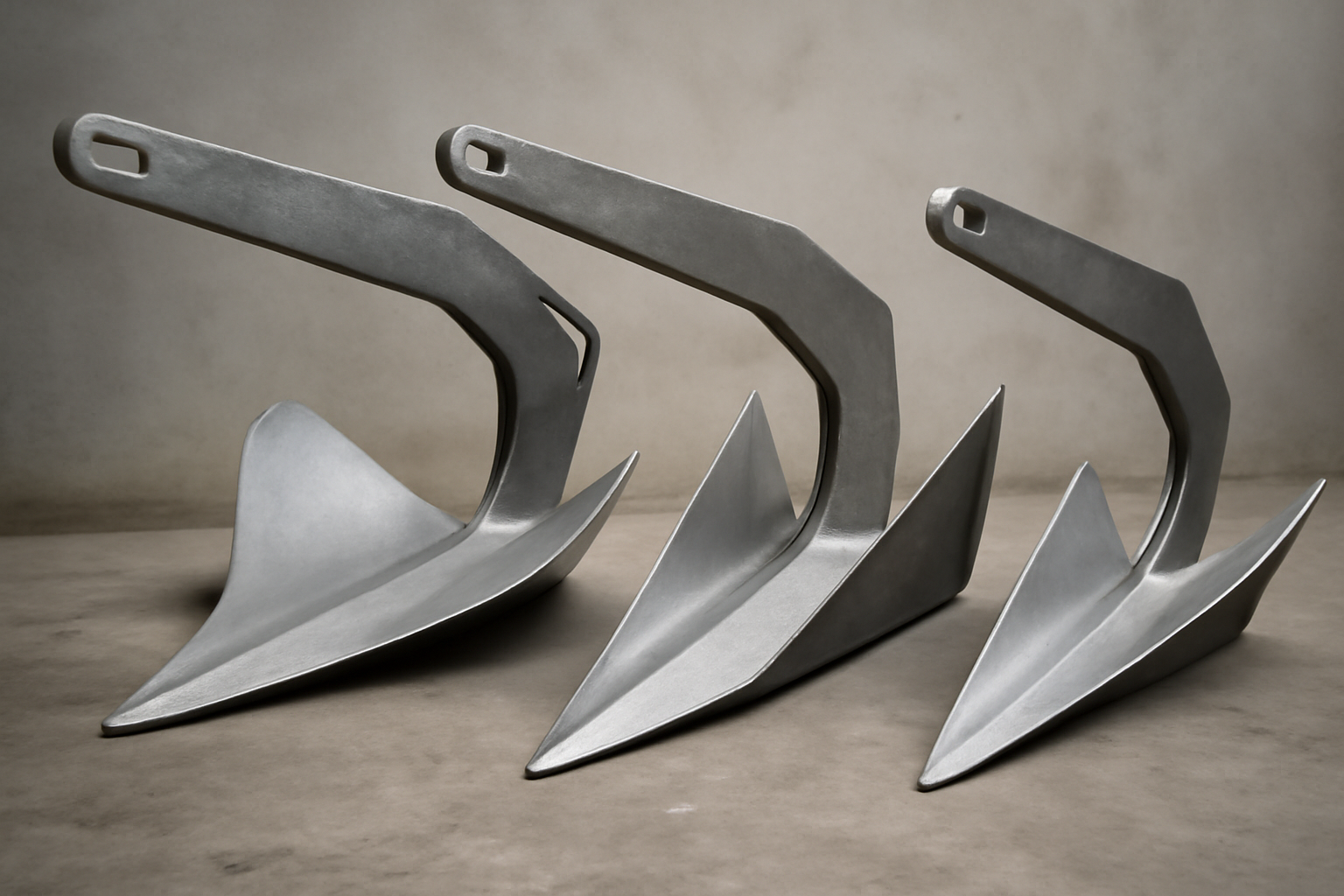 Davier pour ancre Rocna, Spade et ancres modernes haute performance