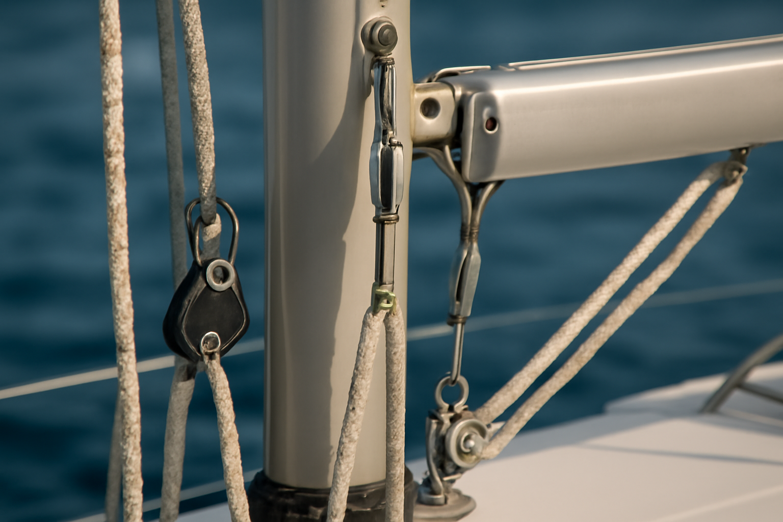 Hale-bas, pataras, balancine : cordages de gréement dormant