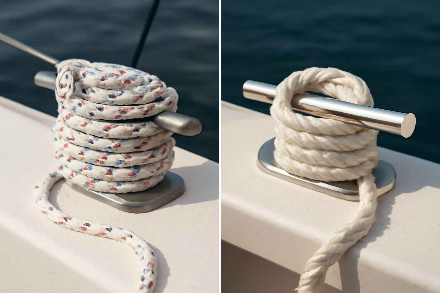 Cordage pour voilier vs bateau à moteur : quelles différences ?