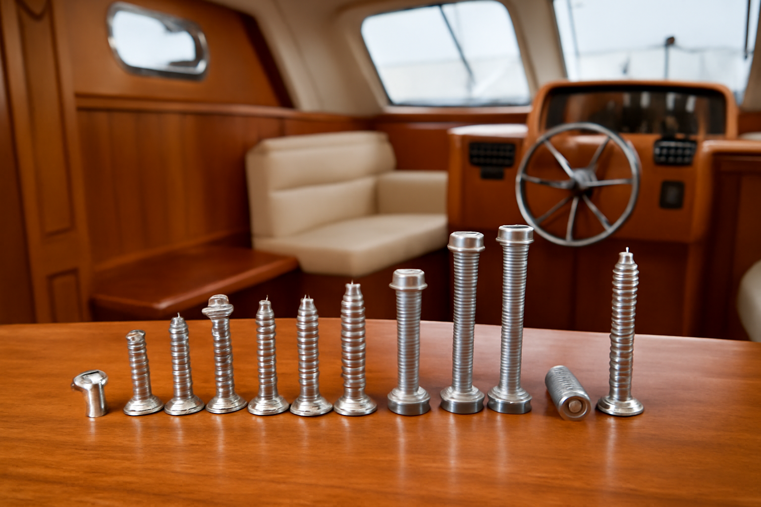 Quelle visserie utiliser pour l’amenagement interieur d’un bateau ?